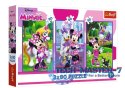 Puzzle 3x80 elementów Minnie i przyjaciele
