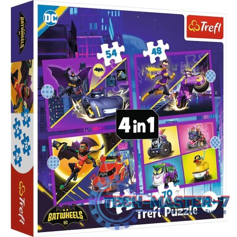Puzzle 4w1 Batwheels, Poznaj Batwheels