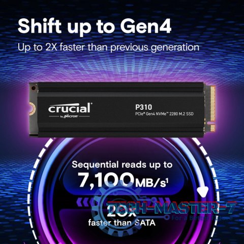 Dysk SSD P310 2TB M.2 NVMe PCIe 4.0 2280 radiator Dysk SSD P310 2TB M.2 NVMe PCIe 4.0 2280 radiator