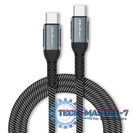 Kabel USB 2.0 typ C | USB 2.0 typ C 100W | QC 3.0 | PD | 1m | Czarny