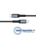 Kabel USB 2.0 typ C | USB 2.0 typ C 100W | QC 3.0 | PD | 1m | Czarny