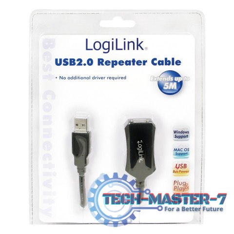 Kabel przedlużacz USB2.0, 5m Kabel przedlużacz USB2.0, 5m