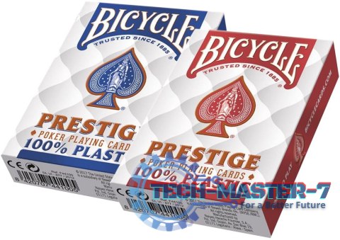 Karty Prestige 100% Plastic Rider Back