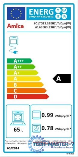 Kuchnia gazowo-elektryczna 617GEH3.33HZpTaDpA(W)