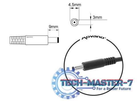 Ładowarka/zasilacz 19.5v 3.34a (4.5x3.0 pin) - Dell 65W Ładowarka/zasilacz 19.5v 3.34a (4.5x3.0 pin) - Dell 65W