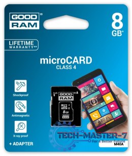 MicroSD 8GB C4 1-adapter