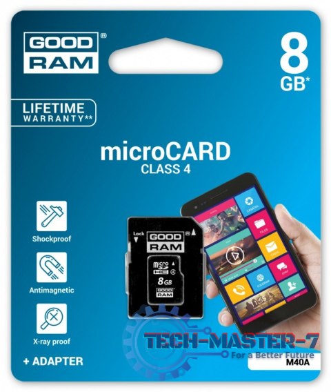 MicroSD 8GB C4 1-adapter