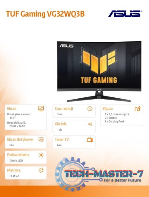 Monitor 31.5 cala VG32WQ3B HDMI DP Monitor 31.5 cala VG32WQ3B HDMI DP