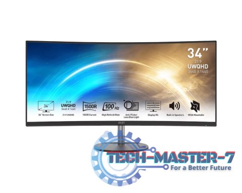 Monitor MSI 4719072960964 (34" /VA /100Hz /3440 x 1440 /Czarny)