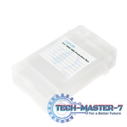 Pudełko ochronne 2xHDD 2.5 cala, transparentne