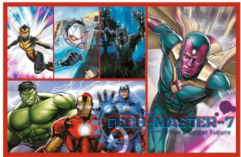 Puzzle 2x70 elementów Avengers Zostań bohaterem Puzzle 2x70 elementów Avengers Zostań bohaterem