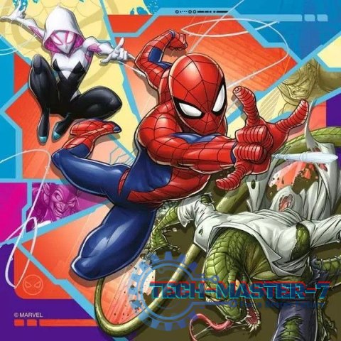 Puzzle 3x49 elementów Spiderman Puzzle 3x49 elementów Spiderman