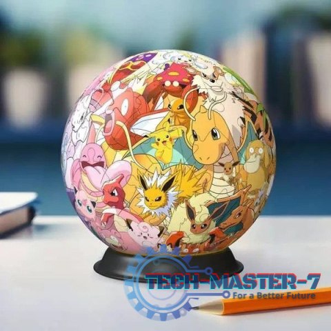 Puzzle 3D Kula Pokemon postacie Pokemony Puzzle 3D Kula Pokemon postacie Pokemony