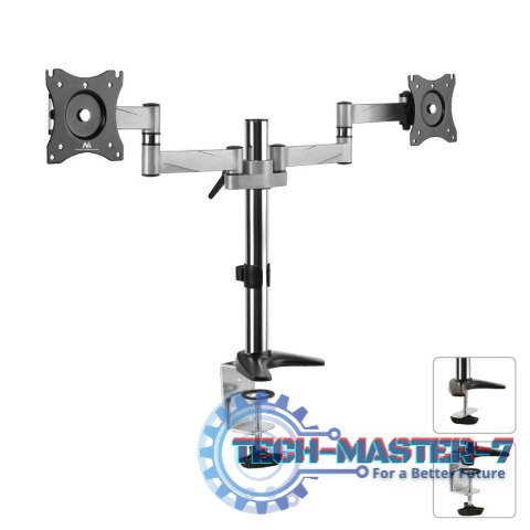 Uchwyt biurkowy do dwóch monitorów LCD MC-714 13-27" 8kg aluminiowy
