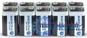 Baterie EVERACTIVE Alkaliczna PP3 (9V, 6LR61, 6F22, 6R61) 650mAh 10 szt. EV6LR61PRO-10PAK