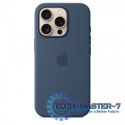 Etui silikonowe z MagSafe do iPhonea 16 Pro - denim