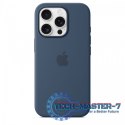 Etui silikonowe z MagSafe do iPhonea 16 Pro - denim