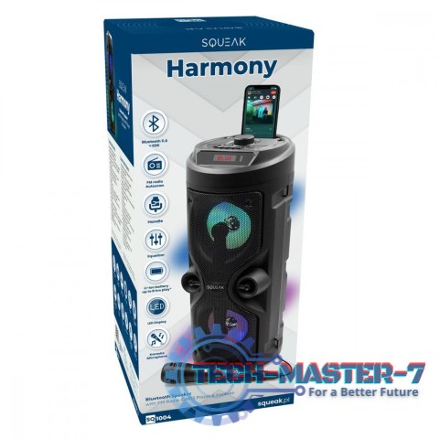 Głośnik Bluetooth 5.0 EDR Harmony SQ1004 Funkcja karaoke Głośnik Bluetooth 5.0 EDR Harmony SQ1004 Funkcja karaoke