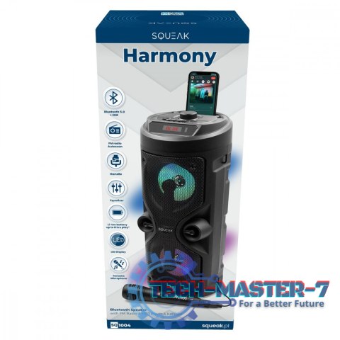 Głośnik Bluetooth 5.0 EDR Harmony SQ1004 Funkcja karaoke Głośnik Bluetooth 5.0 EDR Harmony SQ1004 Funkcja karaoke