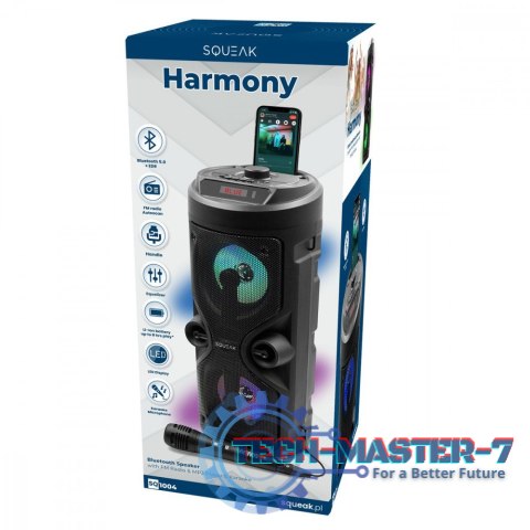 Głośnik Bluetooth 5.0 EDR Harmony SQ1004 Funkcja karaoke Głośnik Bluetooth 5.0 EDR Harmony SQ1004 Funkcja karaoke
