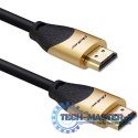 Kabel HDMI v2.1 Ultra High Speed 8K | 60Hz | 28AWG | 3m Złoty