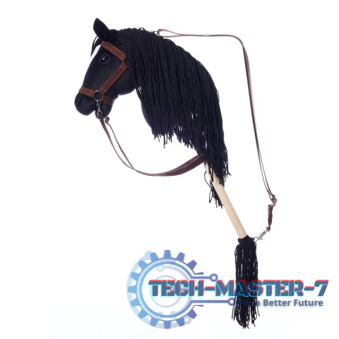 Koń na kiju Hobby Horse HOPPIHORSE A3 czarny Koń na kiju Hobby Horse HOPPIHORSE A3 czarny