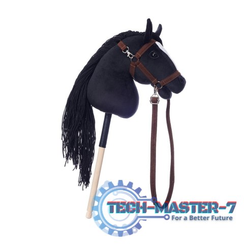 Koń na kiju Hobby Horse HOPPIHORSE A3 czarny Koń na kiju Hobby Horse HOPPIHORSE A3 czarny