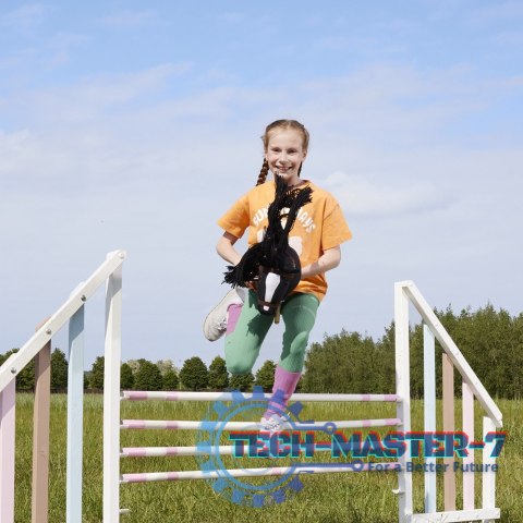 Koń na kiju Hobby Horse HOPPIHORSE A3 czarny Koń na kiju Hobby Horse HOPPIHORSE A3 czarny