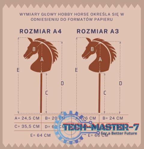 Koń na kiju Hobby Horse HOPPIHORSE A3 czarny Koń na kiju Hobby Horse HOPPIHORSE A3 czarny