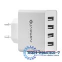 Ładowarka sieciowa 4x USB 5A Iq smart charging Biała
