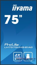 Monitor 75 cali LH7575UHS-B1AG, 24/7,IPS,ANDROID.11,4K,500cd/m2,WiFi,3xHDMI,DP,Daisy/Chain,2xUSB,2x10W,RJ45,iiSignage2,FailOver,