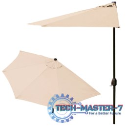 Parasol ogrodowy pół-parasol ścienny na taras 2,7 m beżowy MultiGarden MultiGarden
