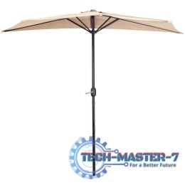 Parasol ogrodowy pół-parasol ścienny na taras 2,7 m beżowy MultiGarden MultiGarden