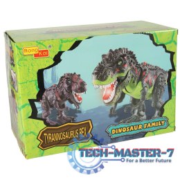 Dinozaur T-REX elektroniczny chodzi ryczy zielony