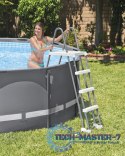 Drabinka do basenu 122 cm antypoślizgowe stopnie INTEX 28076 INTEX