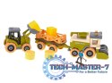 Gospodarstwo rolne farma traktor kombajn maszyny rolnicze zwierzęta zagroda konie + narzędzia wkrętarka