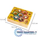 Gra edukacyjna plaster miodu pszczółki montessori