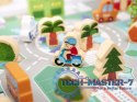 Klocki drewniane edukacyjne miasto puzzle 120el.