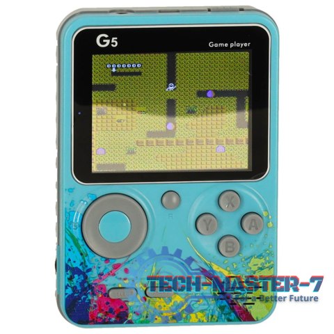Konsola przenośna do gier mini retro niebieska Konsola przenośna do gier mini retro niebieska