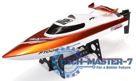 Łódź zdalnie sterowana na pilota RC FT009 pomarańczowa Łódź zdalnie sterowana na pilota RC FT009 pomarańczowa