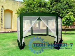 Namiot pawilon ogrodowy handlowy 2x2x2 m z moskitierą zielony MultiGarden MultiGarden