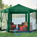 Namiot pawilon ogrodowy handlowy 2x2x2 m z moskitierą zielony MultiGarden MultiGarden