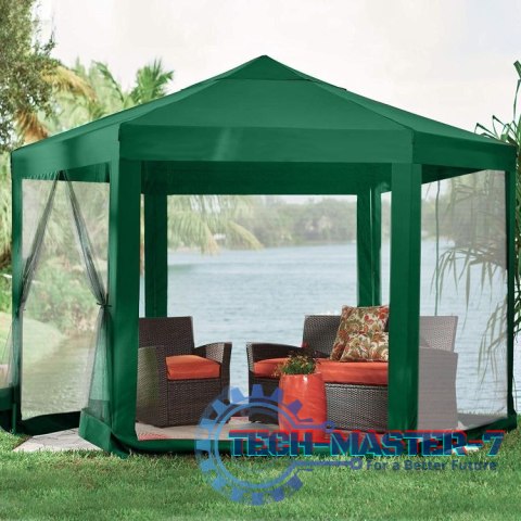 Namiot pawilon ogrodowy handlowy 2x2x2 m z moskitierą zielony MultiGarden MultiGarden Namiot pawilon ogrodowy handlowy 2x2x2 m z moskitierą zielony MultiGarden MultiGarden