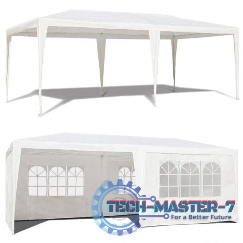 Namiot pawilon ogrodowy handlowy 3x6 m 6 ścianek biały MultiGarden MultiGarden Namiot pawilon ogrodowy handlowy 3x6 m 6 ścianek biały MultiGarden MultiGarden