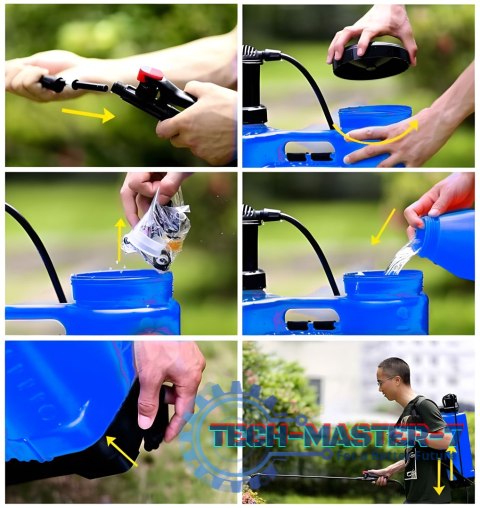 Opryskiwacz ciśnieniowy plecakowy 16L ogrodowy ręczny 2-4 bar długa lanca 4 dysze szelki MultiGarden MultiGarden Opryskiwacz ciśnieniowy plecakowy 16L ogrodowy ręczny 2-4 bar długa lanca 4 dysze szelki MultiGarden MultiGarden