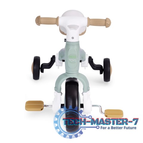 Rower rowerek biegowy z pedałami - treningowy kółka boczne 3W1 zielony ECOTOYS ECOTOYS Rower rowerek biegowy z pedałami - treningowy kółka boczne 3W1 zielony ECOTOYS ECOTOYS