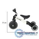 Rowerek Trike Fix Mini biegowy trójkołowy 3w1 z pedałami biały