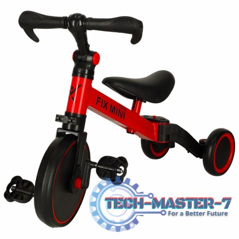 Rowerek Trike Fix Mini biegowy trójkołowy 3w1 z pedałami czerwony Rowerek Trike Fix Mini biegowy trójkołowy 3w1 z pedałami czerwony