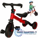 Rowerek Trike Fix Mini biegowy trójkołowy 3w1 z pedałami czerwony