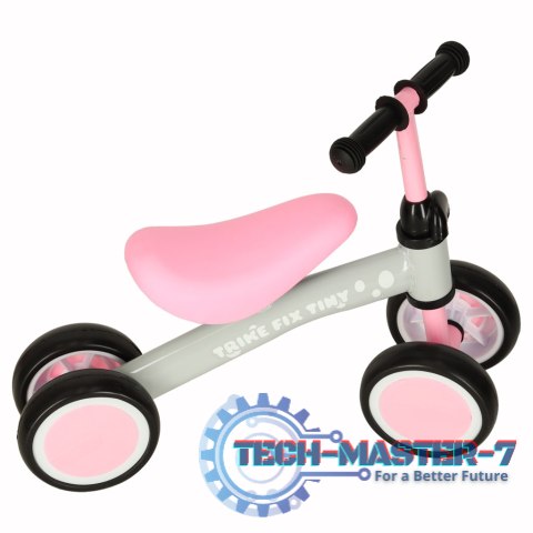 Rowerek biegowy Trike Fix Tiny jeździk chodzik 4 koła regulacja kierownicy różowy Rowerek biegowy Trike Fix Tiny jeździk chodzik 4 koła regulacja kierownicy różowy